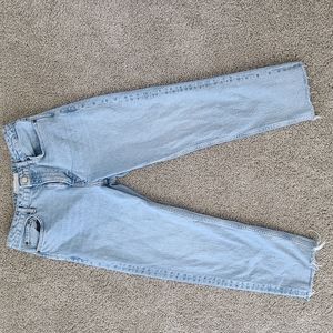 Topshop straight leg ankle cut jeans